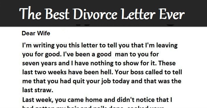 best divorce letter ever ohye mcpgroup co divorce letter